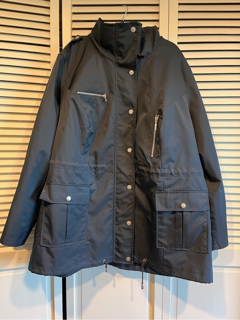 Style & Co. Black Utility Anorak Jacket